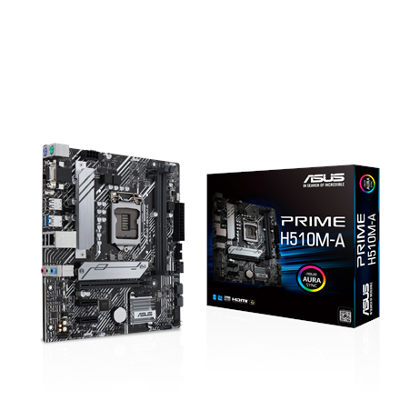 Pagrindinė plokštė Asus PRIME H510M-A Processor family Intel, Processor socket LGA1200, DDR4, Memory