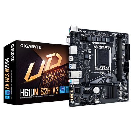 Pagrindinė plokštė Gigabyte  H610M S2H V2 1.0  Processor family Intel  Processor socket LGA1700