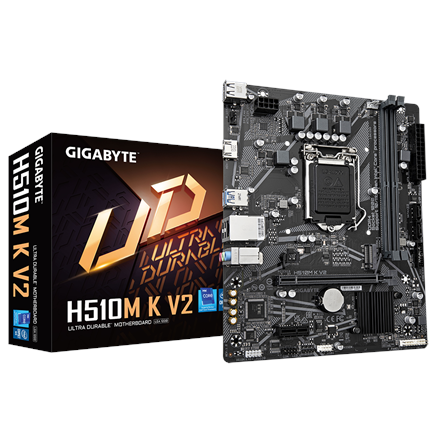 Pagrindinė plokštė Gigabyte  H510M K V2 1.0 M/B  Processor family Intel  Processor socket  LGA120