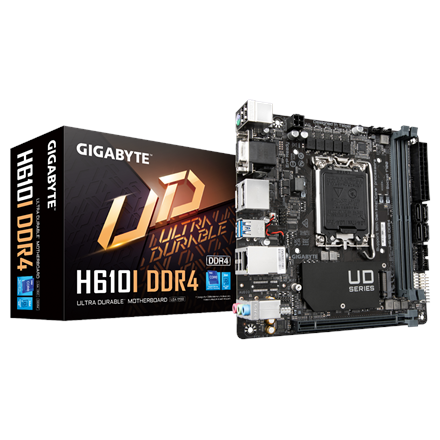 Pagrindinė plokštė Gigabyte  H610I DDR4 1.0 M/B  Processor family Intel  Processor socket  LGA170