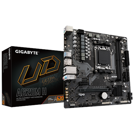 Pagrindinė plokštė Gigabyte  A620M H 1.0 M/B  Processor family AMD  Processor socket AM5  DDR5 D