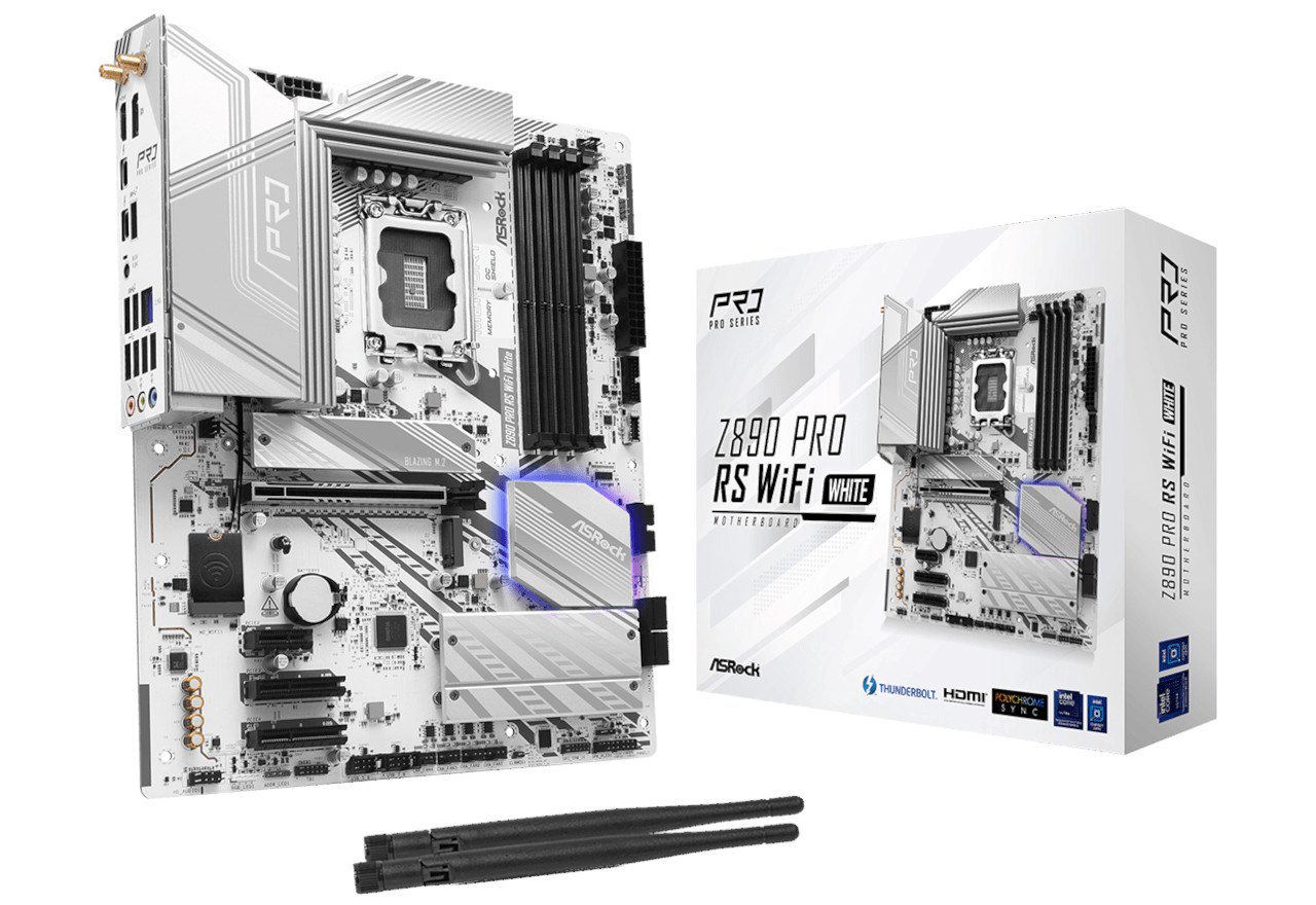 ASRock Z890 Pro RS WiFi White - Pagrindinė plokštė