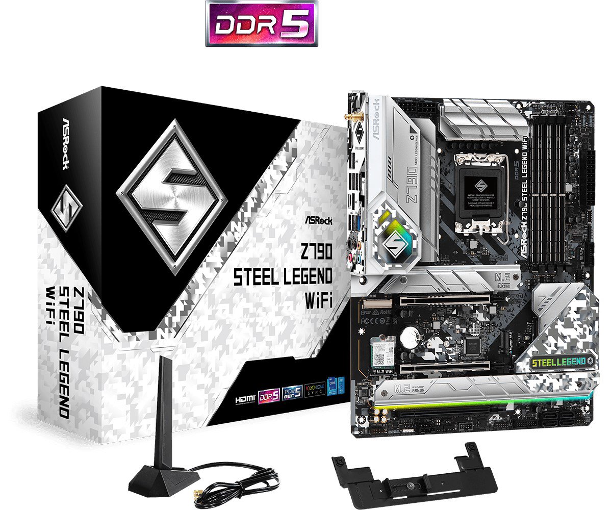 Pagrindinė plokštė ASROCK Z790 Steel Legend WiFi