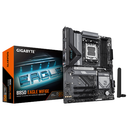 Pagrindinė plokštė Gigabyte B850 EAGLE WIFI6E  Processor family AMD  Processor socket AM5  DDR5