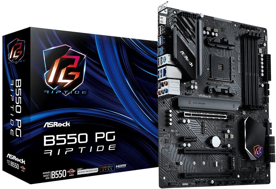 Pagrindinė plokštė ASROCK B550 PG RIPTIDE