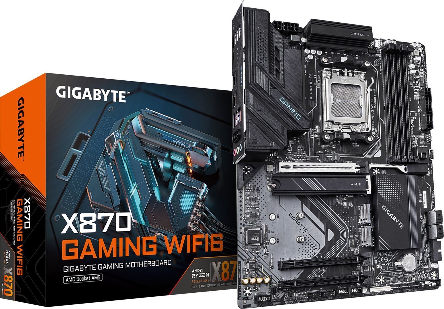 GIGABYTE X870 GAMING WIFI6 AMD X870 AM5 lizdas ATX