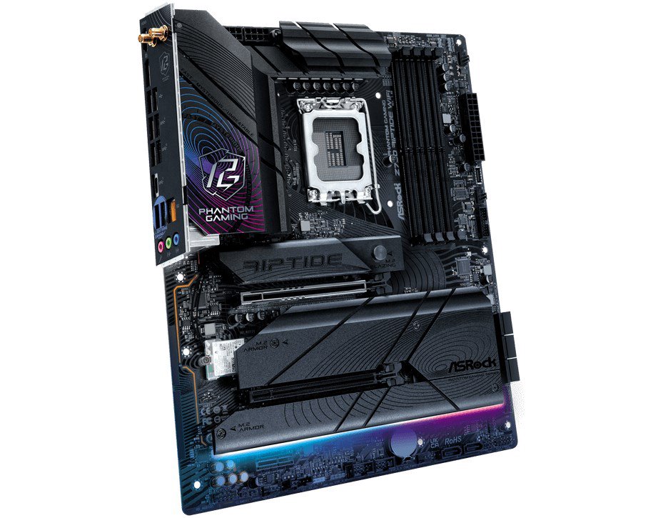 Pagrindinė plokštė ASRock Z790 RIPTIDE WIFI  Processor family Intel  Processor socket LGA1700  DD