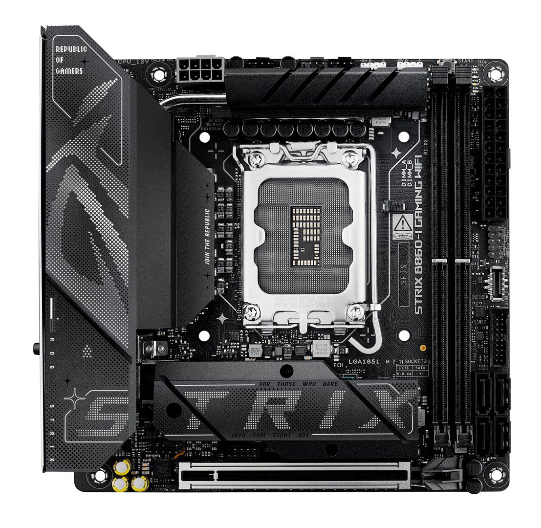 ASUS ROG STRIX B860-I GAMING WIFI Intel B860 LGA 1851 (Socket V1) „mini ITXs“