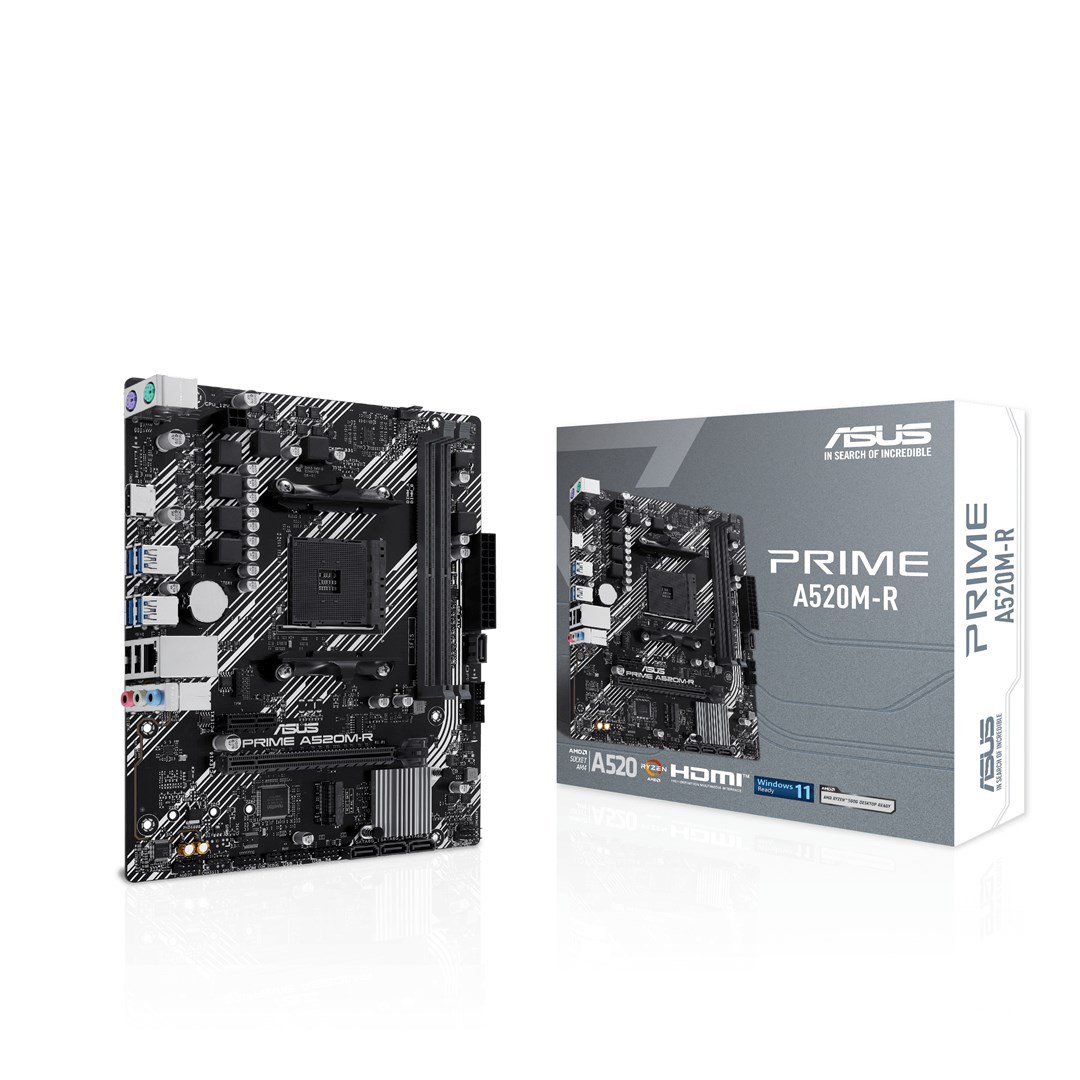 Pagrindinė plokštė ASUS PRIME A520M-R  Asus  Processor family AMD A520  Processor socket 1 x Sock