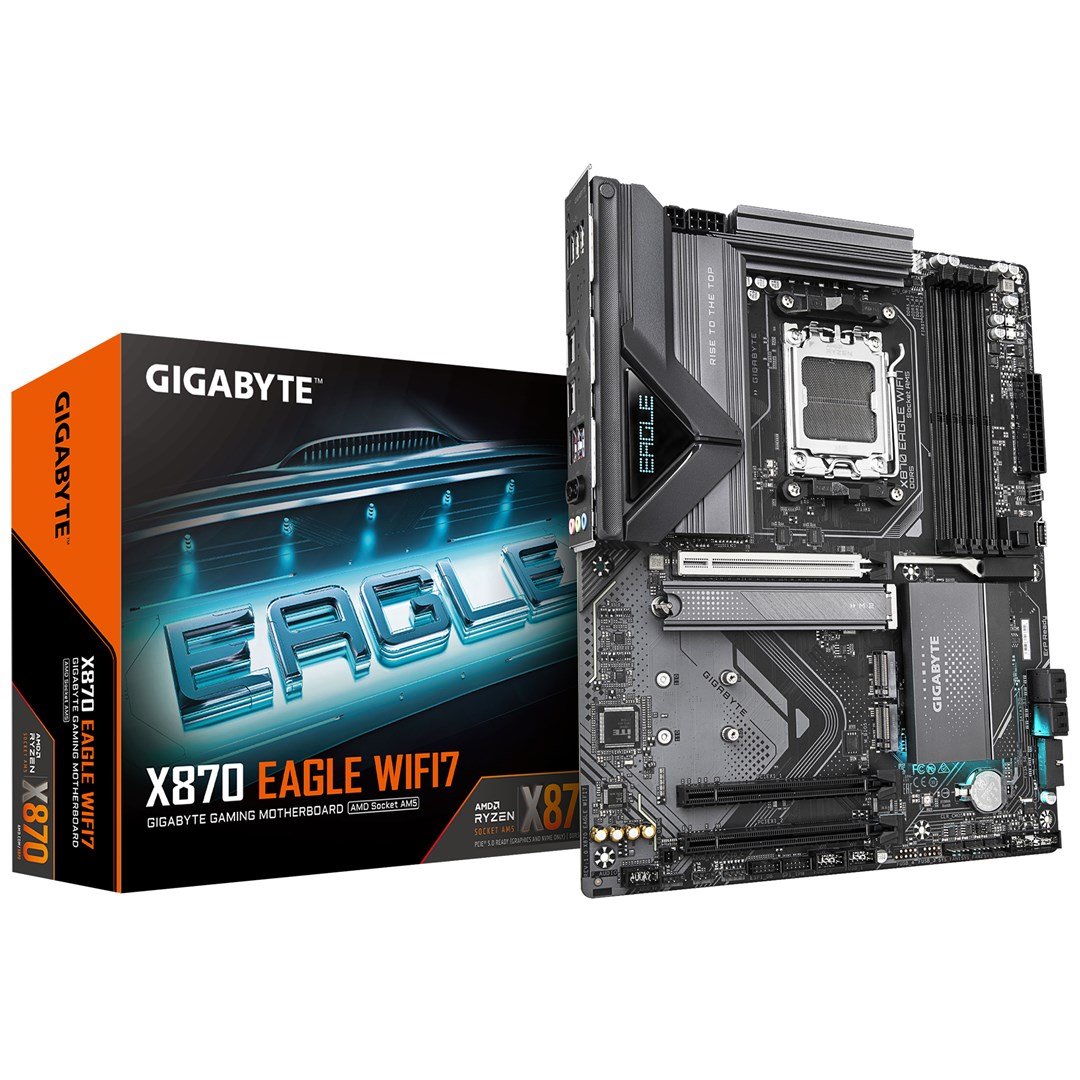 GIGABYTE X870 EAGLE WIFI7 pagrindinė plokštė AMD X870 AM5 lizdas ATX