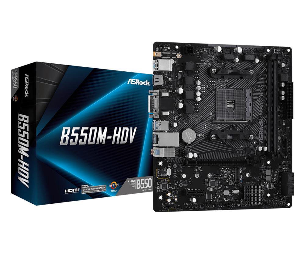 Pagrindinė plokštė ASROCK B550M-HDV