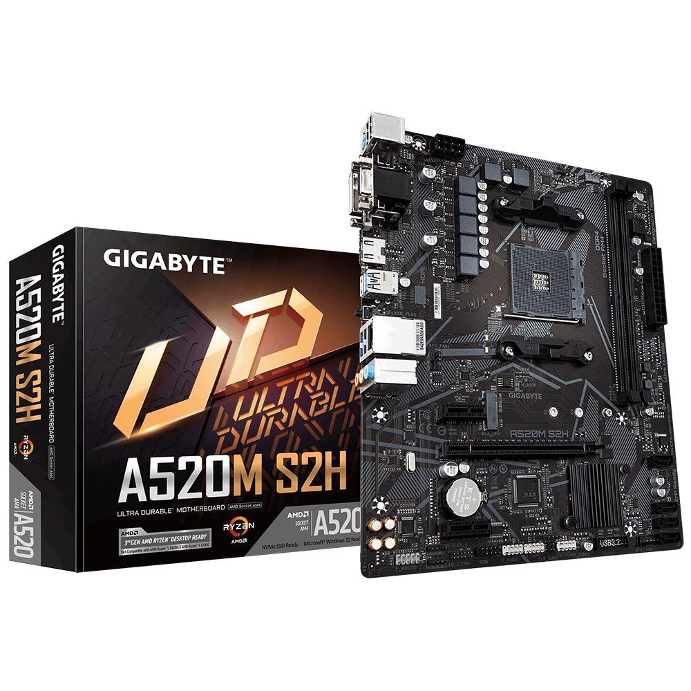 Pagrindinė plokštė GIGABYTE A520MS2H