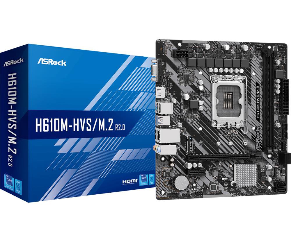Pagrindinė plokštė ASROCK H610M-HVS/M.2 R2.0