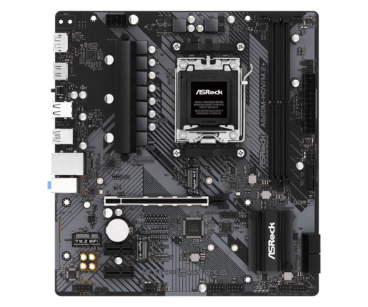 Pagrindinė plokštė ASROCK A620M-HDV/M.2+