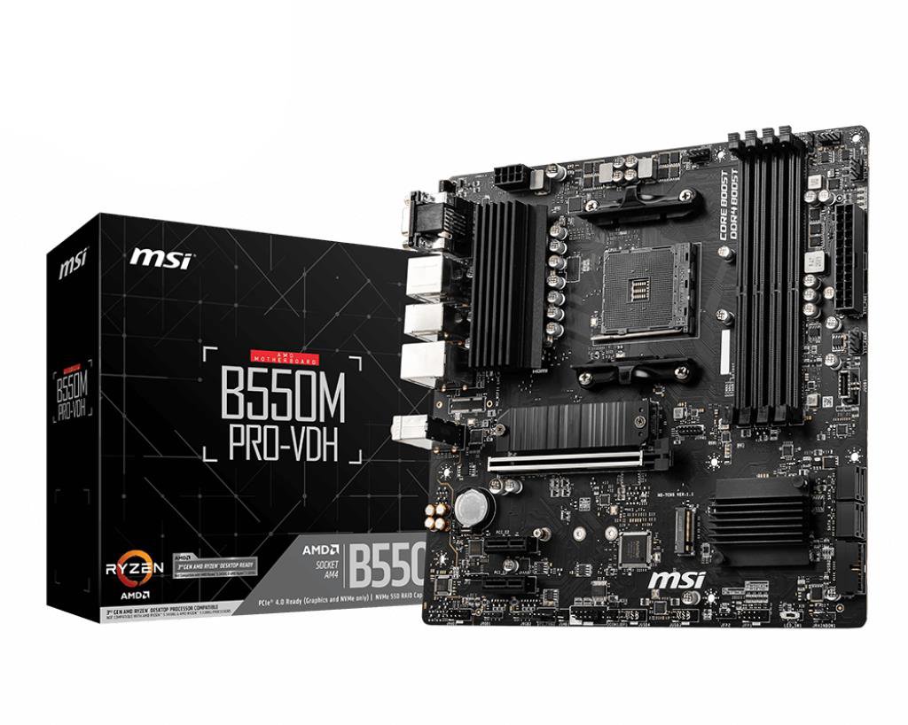 Pagrindinė plokštė MSI B550M PRO-VDH