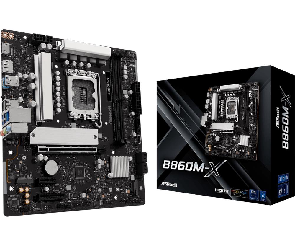 MainboardASROCKIntel B860 ExpressLGA1851Micro-ATXMemory DDR5Memory slots 21xPCI-Express 4