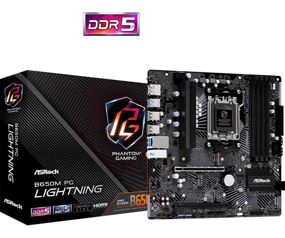 Pagrindinė plokštė ASROCK B650MPGLIGHTNING