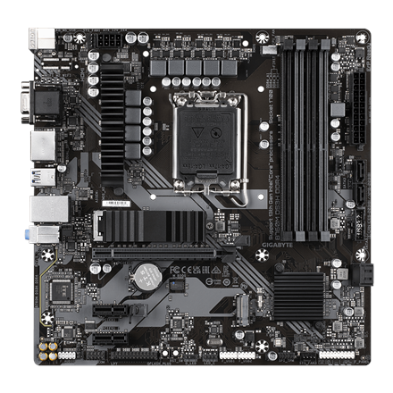 Pagrindinė plokštė Gigabyte  B760M DS3H 1.0 M/B  Processor family Intel  Processor socket LGA1700