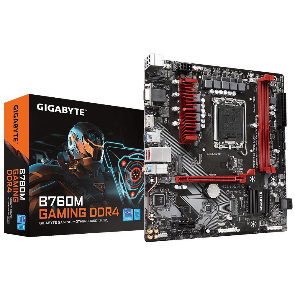 Pagrindinė plokštė Gigabyte  B760M GAMING DDR4 1.0 M/B  Processor family Intel  Processor socket