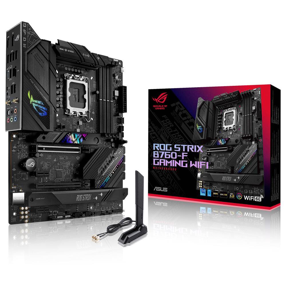 Pagrindinė plokštė Asus ROG STRIX B760-F GAMING WIFI Processor family Intel Processor socket  LGA170