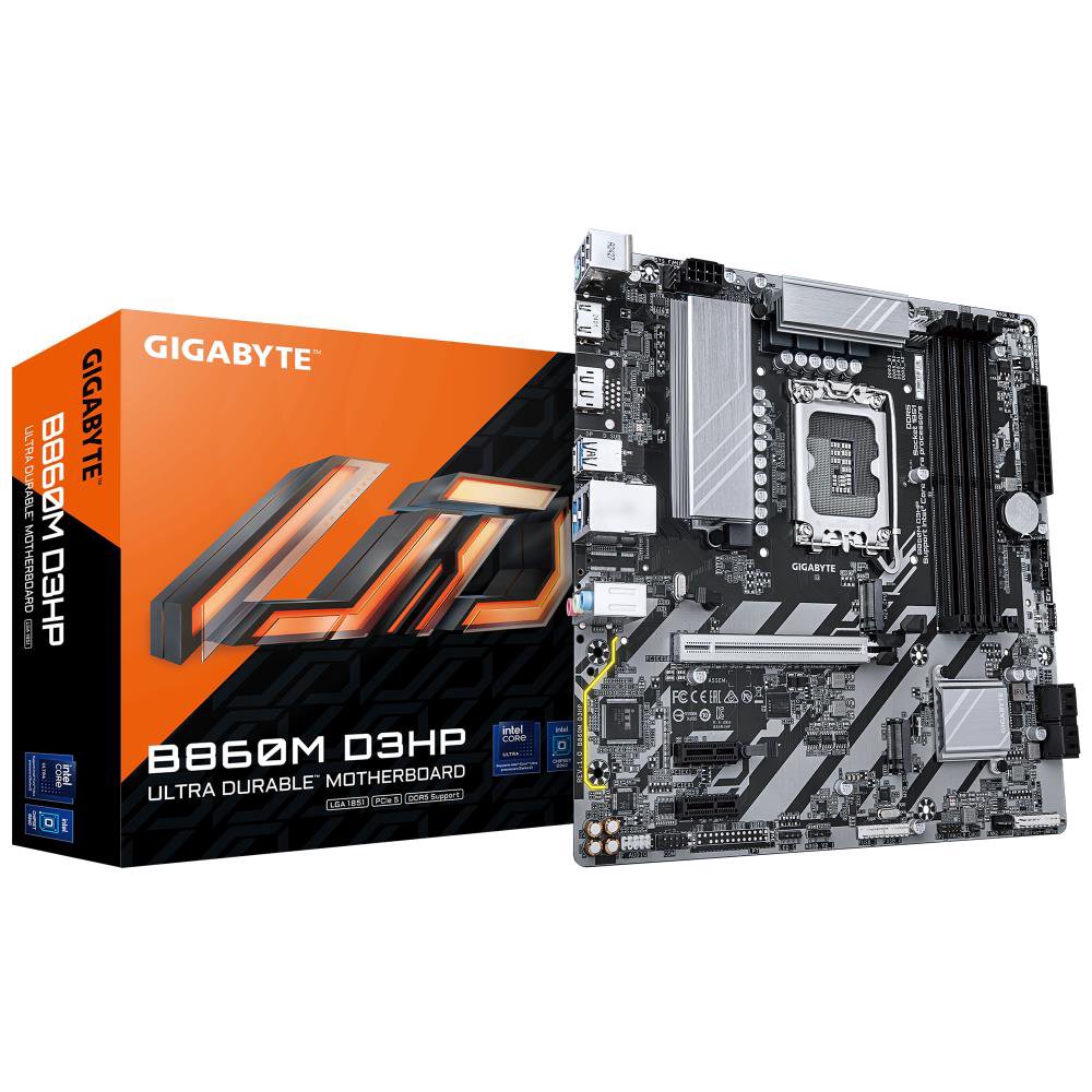 MainboardGIGABYTEIntel B860 ExpressLGA1851Micro-ATXMemory DDR5Memory slots 42xPCI