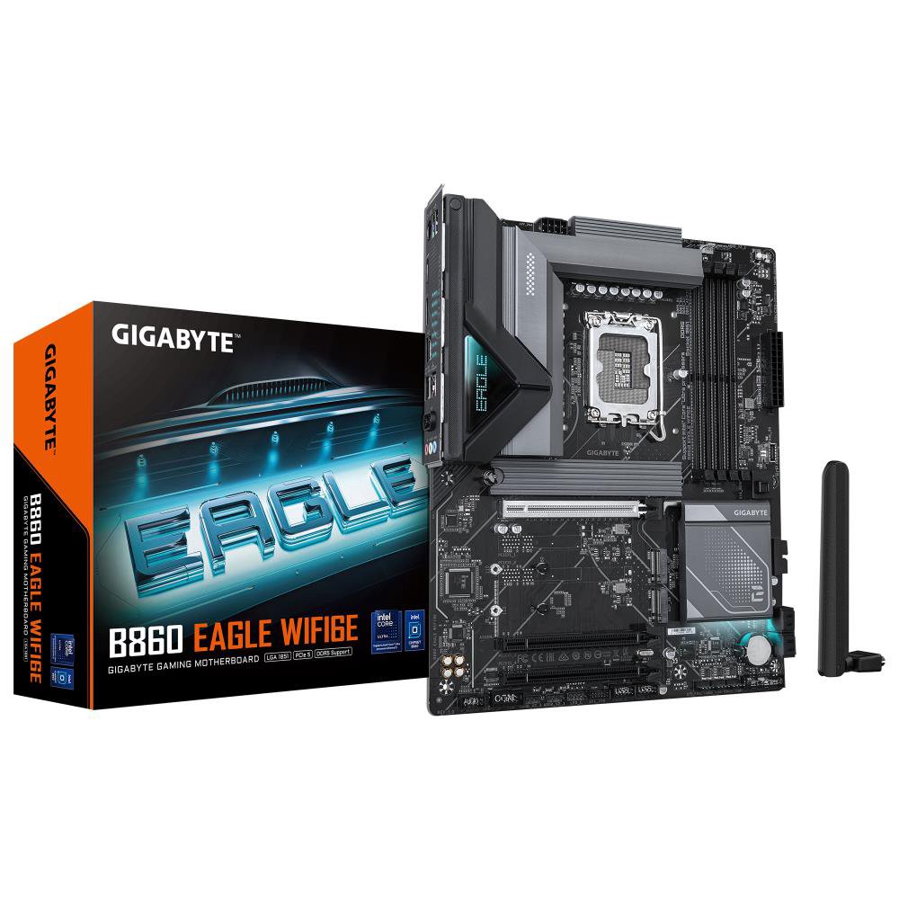 MainboardGIGABYTEIntel B860 ExpressLGA1851ATXMemory DDR5Memory slots 43xPCI-Express 16x3xM