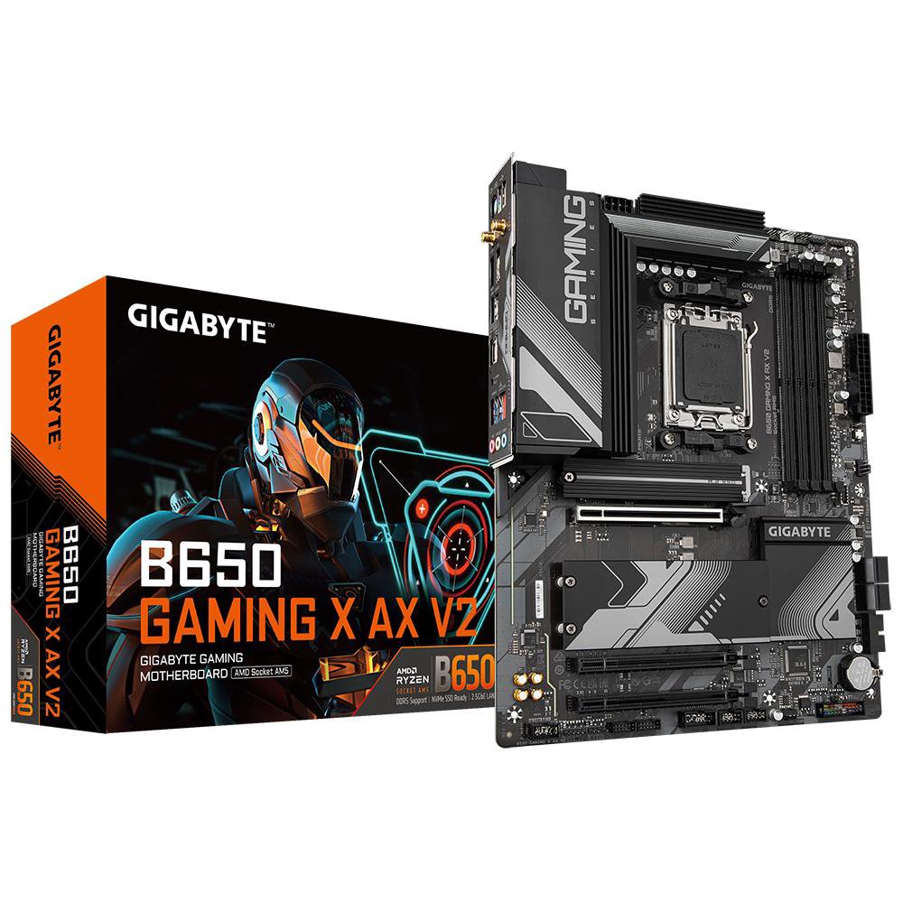 Pagrindinė plokštė Gigabyte B650 GAMING X AX V2  Processor family AMD  Processor socket AM5  DDR5