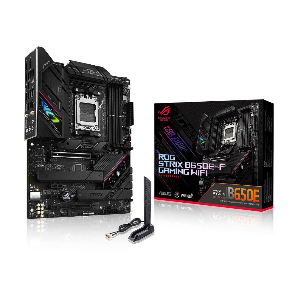 Pagrindinė plokštė Asus  ROG STRIX B650E-F GAMING WIFI  Processor family AMD  Processor socket AM