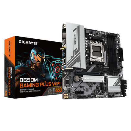 Pagrindinė plokštė Gigabyte B650M GAMING PLUS WF  Processor family AMD  Processor socket AM5  DDR