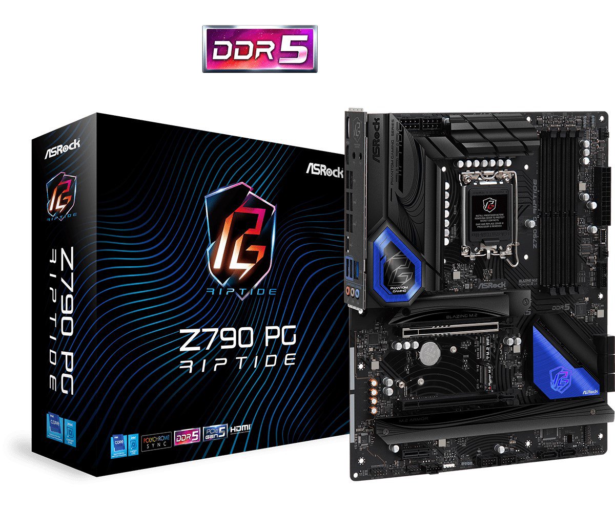 Pagrindinė plokštė ASRock  Z790 PG Riptide  Processor family Intel  Processor socket LGA1700  DD