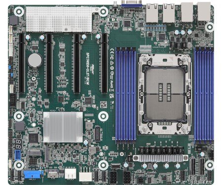 „ASRock“ pagrindinė plokštė SPC741D8-2L2T/BCM 1x LGA4677 ‚Intel Xeon Scalable 4/5gen C741‘ (8xDIMM