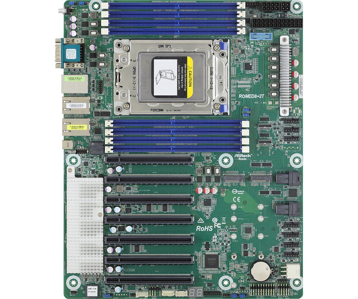 Asrock ROMED8-2T pagrindinė plokštė LGA 4094 ATX