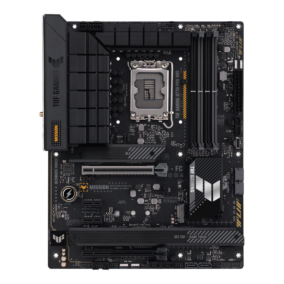 Pagrindinė plokštė Asus TUF GAMING H770-PRO WIFI Processor family Intel Processor socket  LGA1700 DD