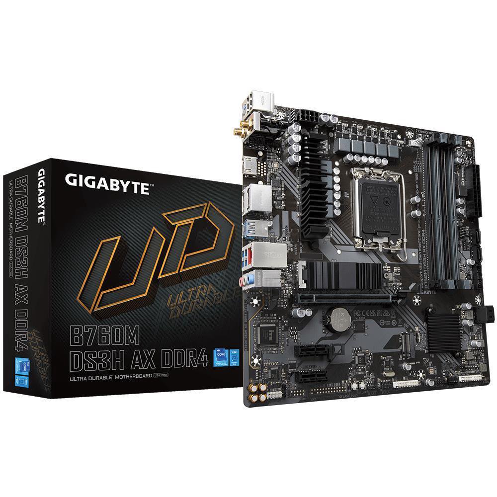 Pagrindinė plokštė GIGABYTE B760MDS3HAXDDR41.2