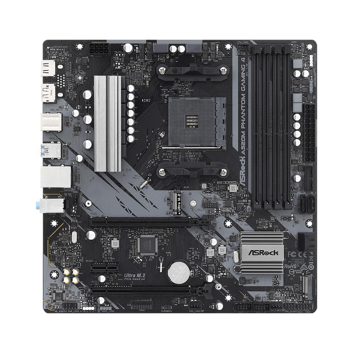 Pagrindinė plokštė ASROCK A520M PHANTOM GAMING 4