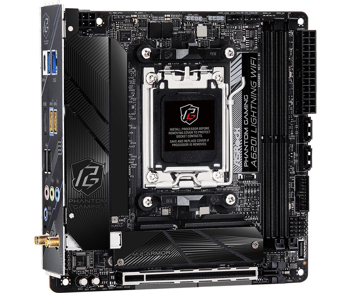 Pagrindinė plokštė ASROCK A620I LIGHTNING WIFI
