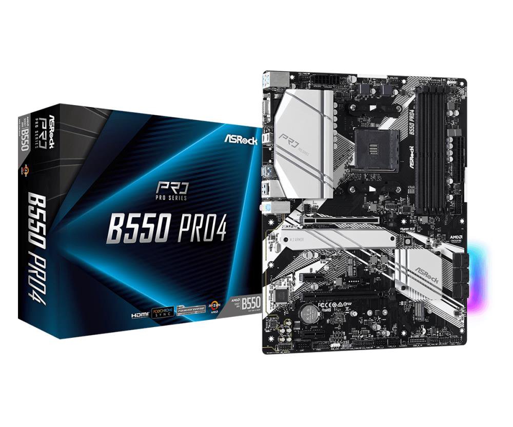 Pagrindinė plokštė ASROCK B550PRO4
