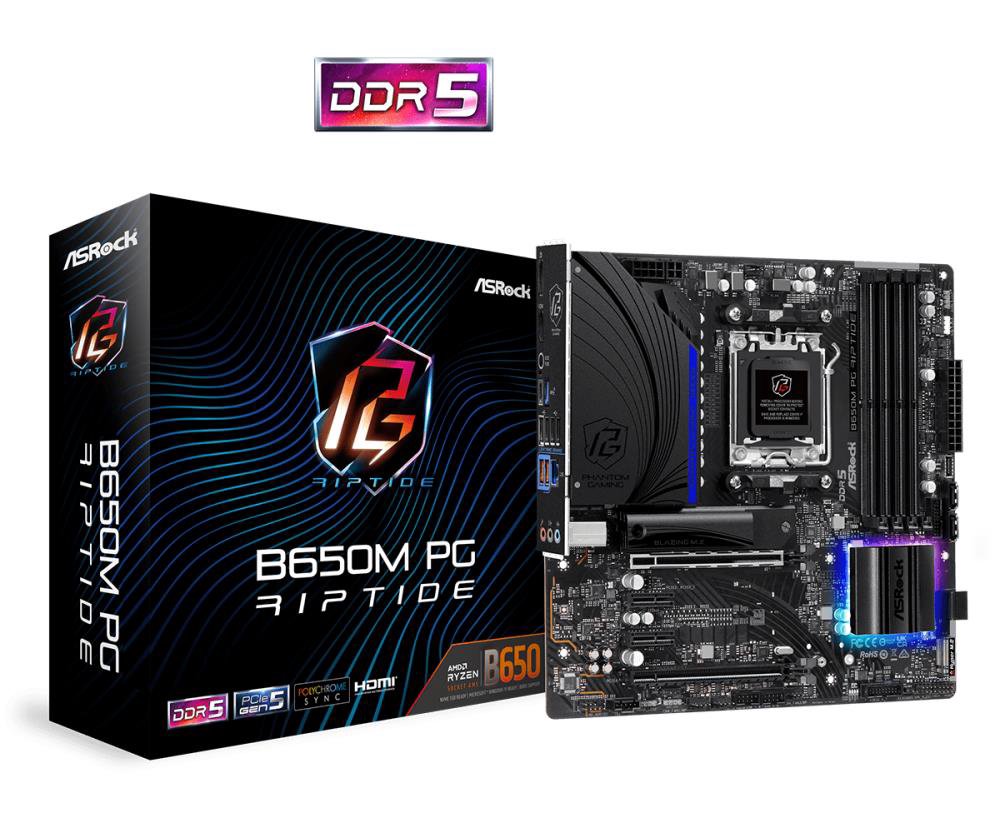 Pagrindinė plokštė ASROCK B650M PG RIPTIDE
