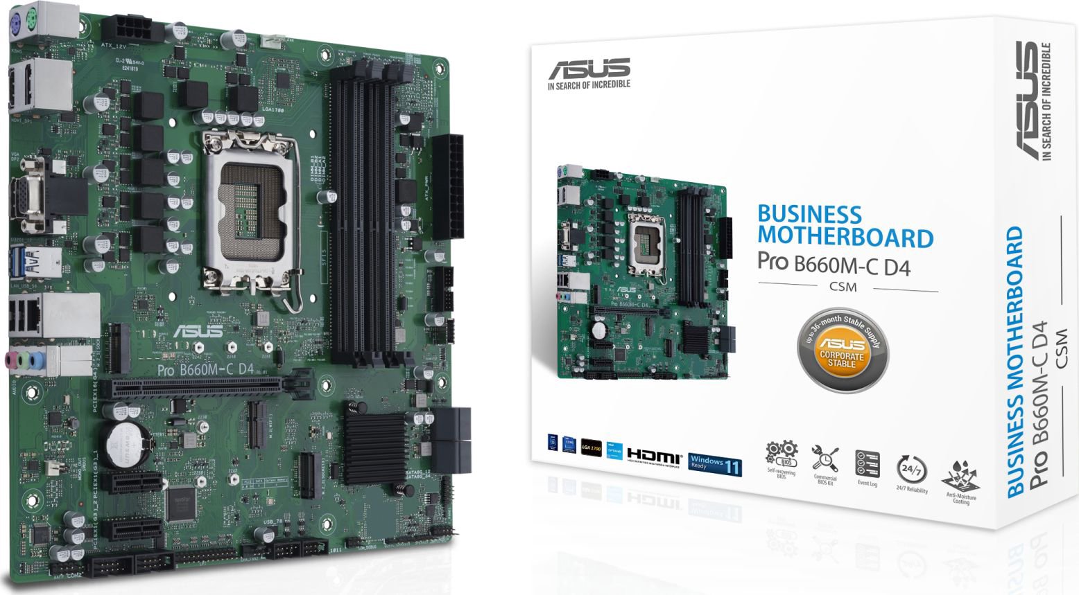 Main plate Asus PRO B660M-C D4-CSM