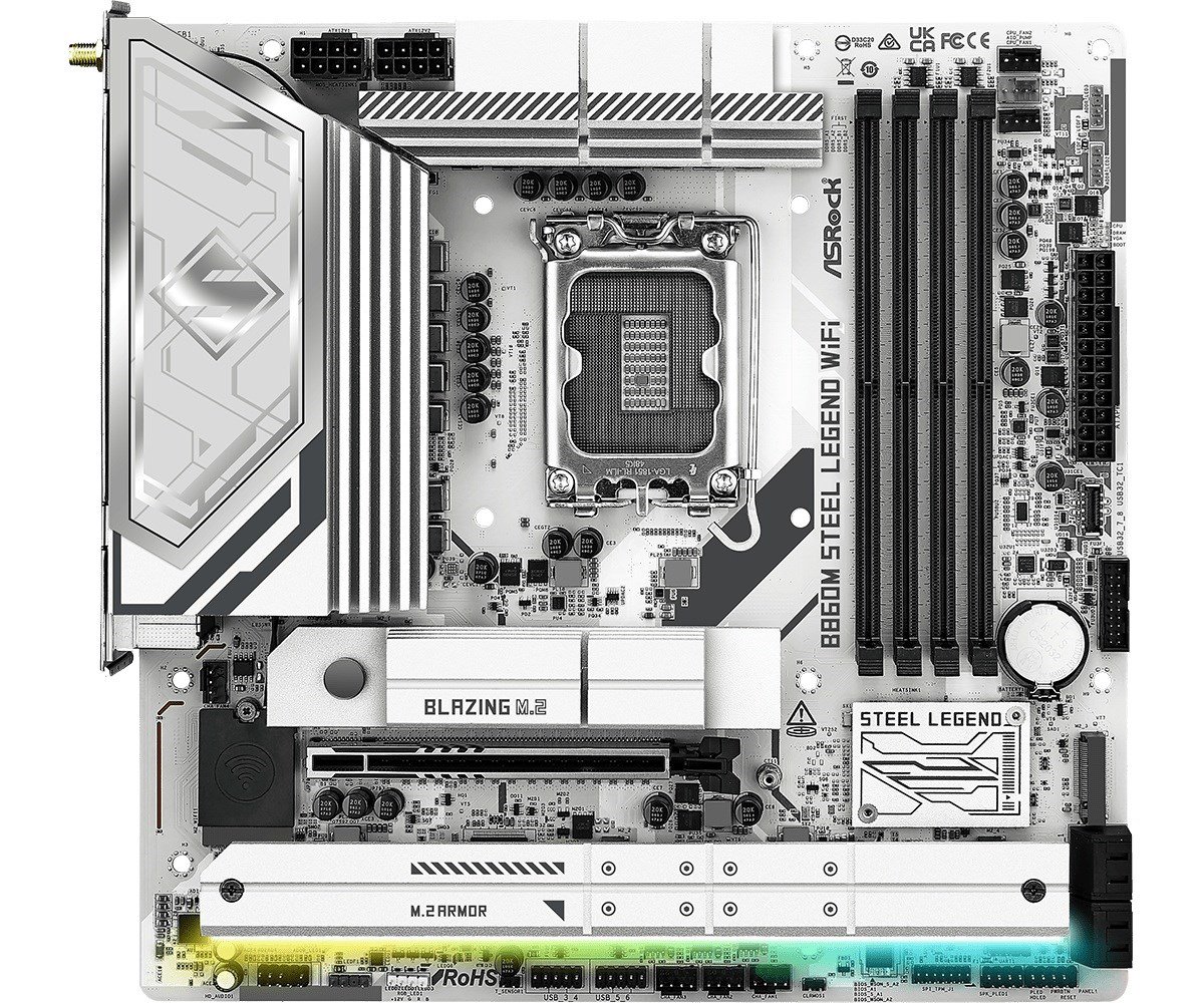 ASRock B860M Steel Legend WiFi pagrindinė plokštė