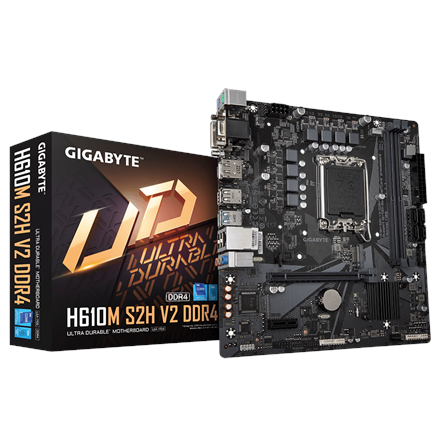 Pagrindinė plokštė GIGABYTE H610M S2H V2 DDR4