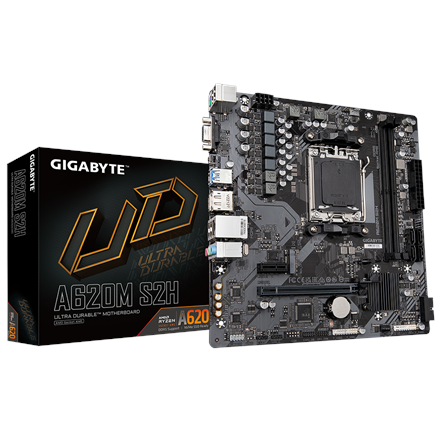 Pagrindinė plokštė Gigabyte  A620M S2H 1.0 M/B  Processor family AMD  Processor socket AM5  DDR5