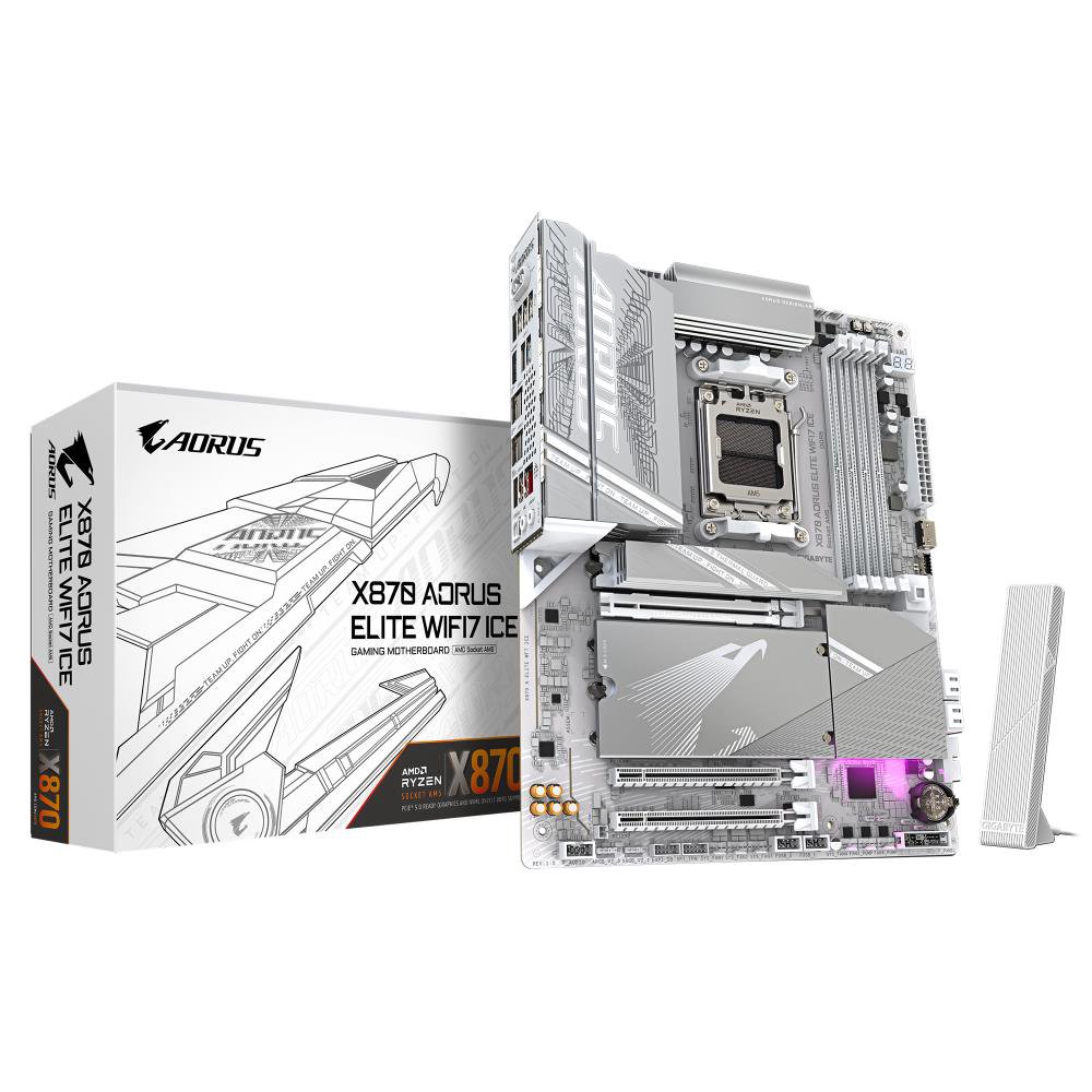 MainboardGIGABYTEAMD X870SAM5ATXMemory DDR5Memory slots 41xPCI-Express 3.0 2x1xPCI