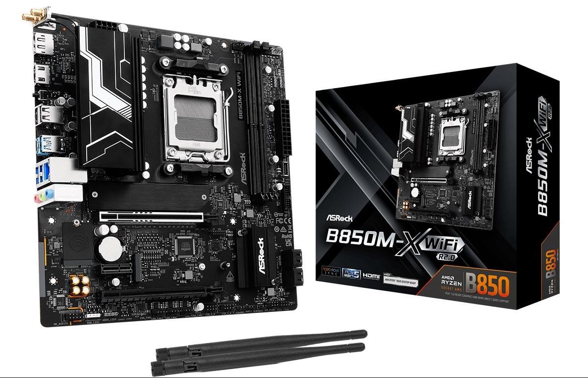 Asrock B850M-X WiFi R2 AMD B850 AM5 lizdas „micro ATX“
