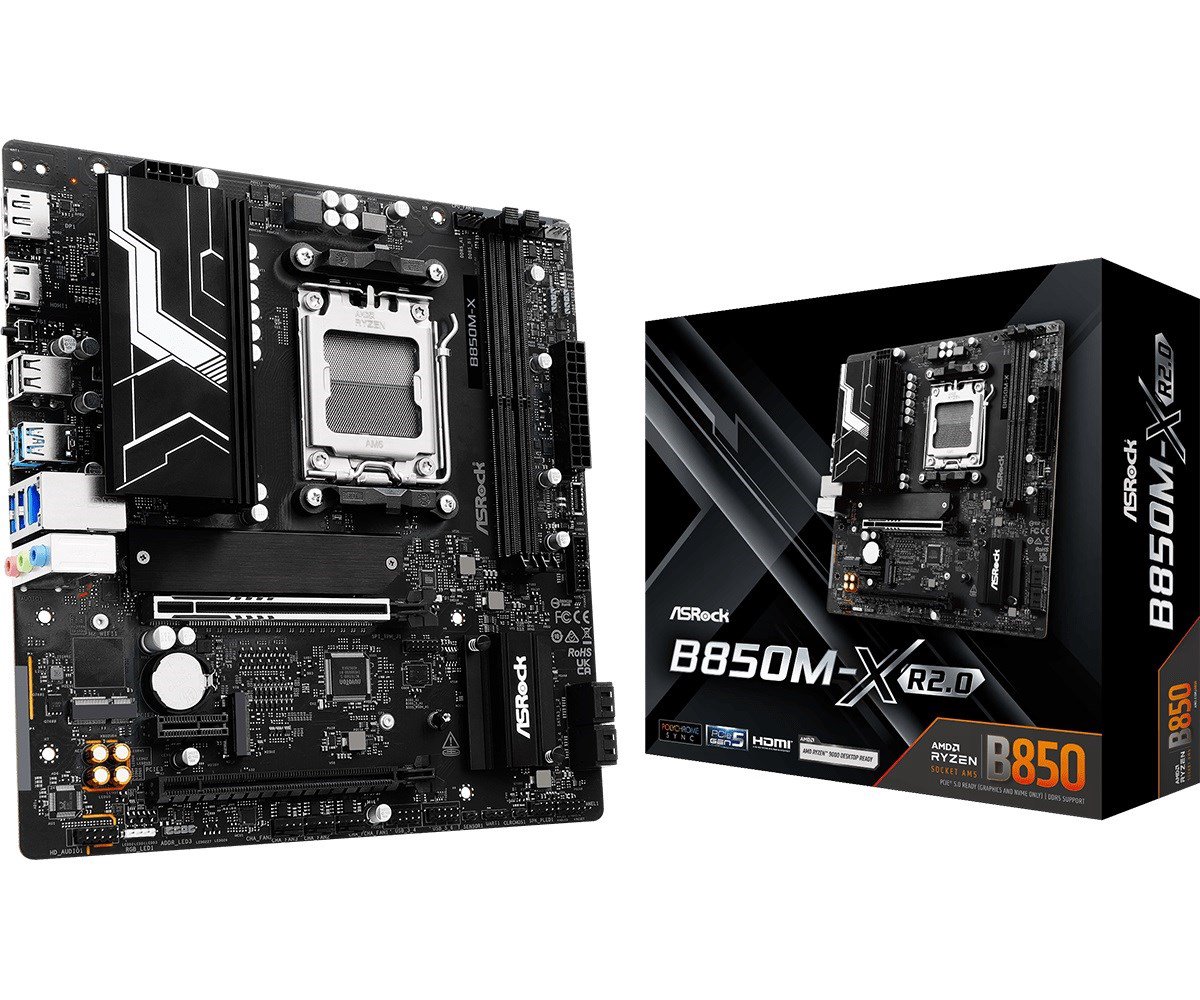 Asrock B850M-X R2 AMD B850 AM5 lizdas „micro ATX“