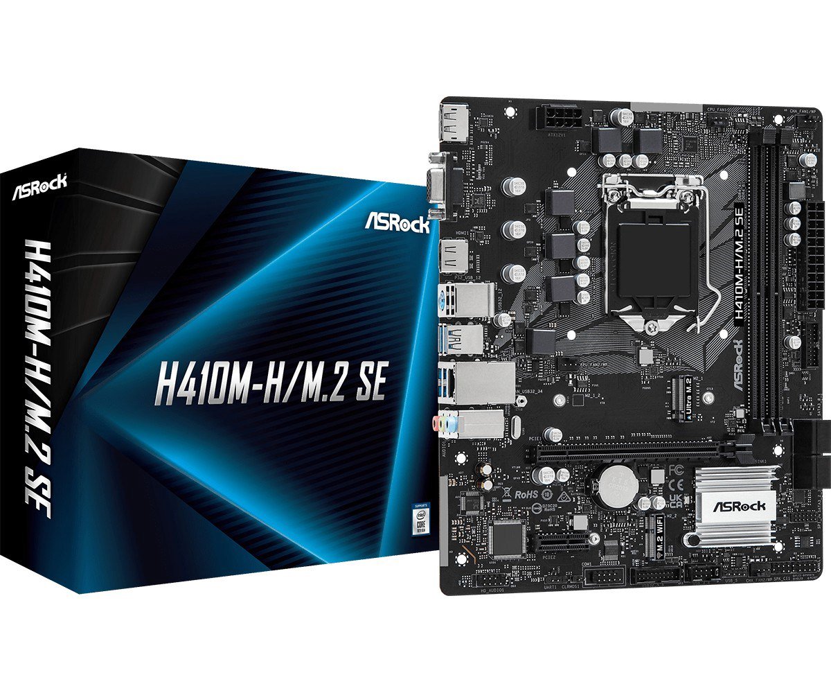 Pagrindinė plokštė ASROCK H410M-H/M.2 SE