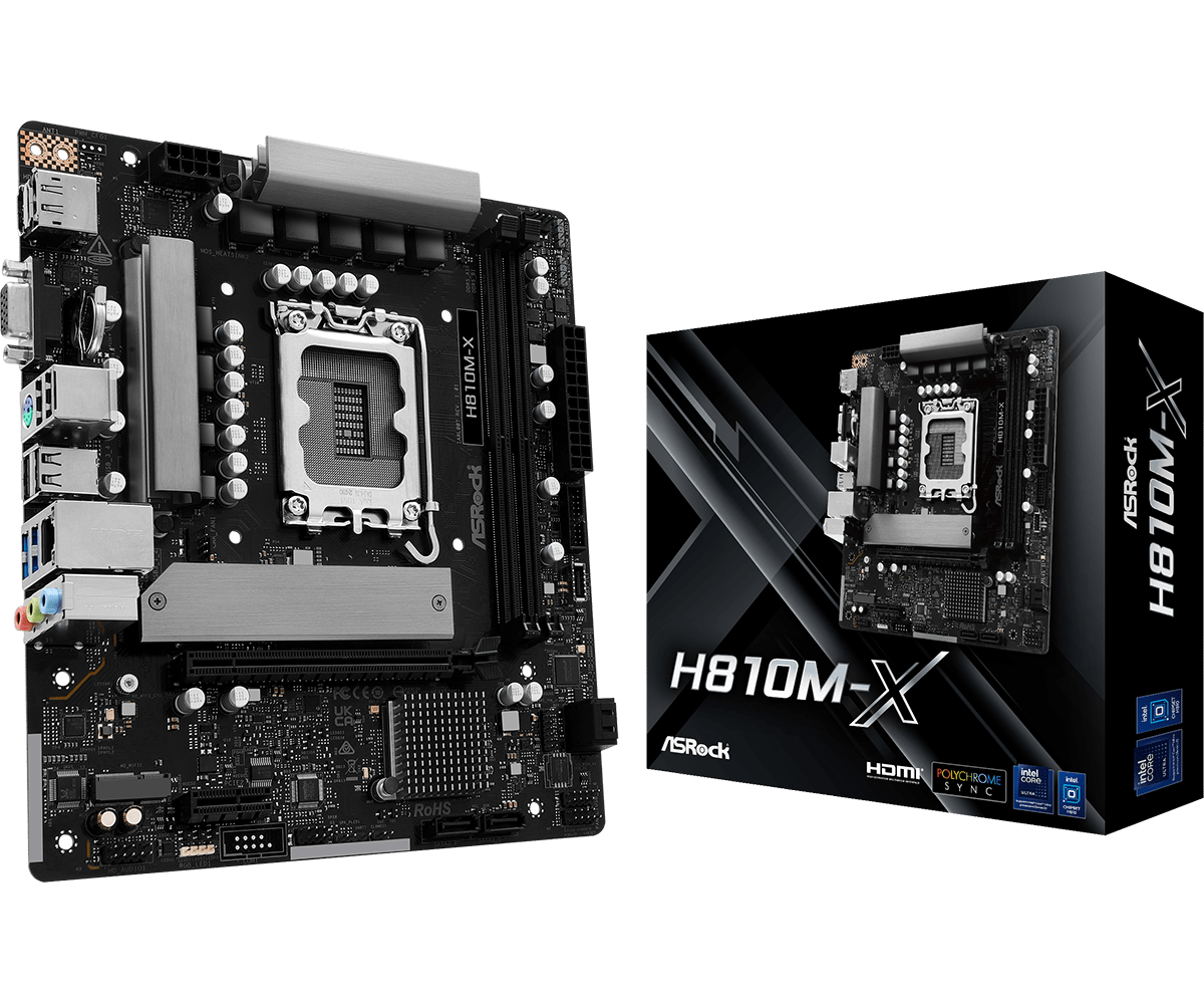 Pagrindinė plokštė ASRock H810M-X