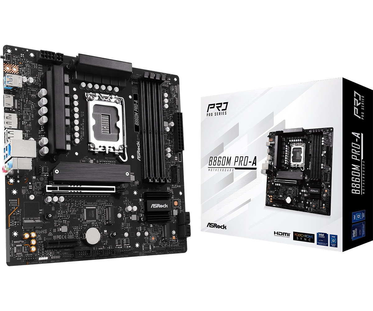 Pagrindinė plokštė ASRock B860M Pro-A