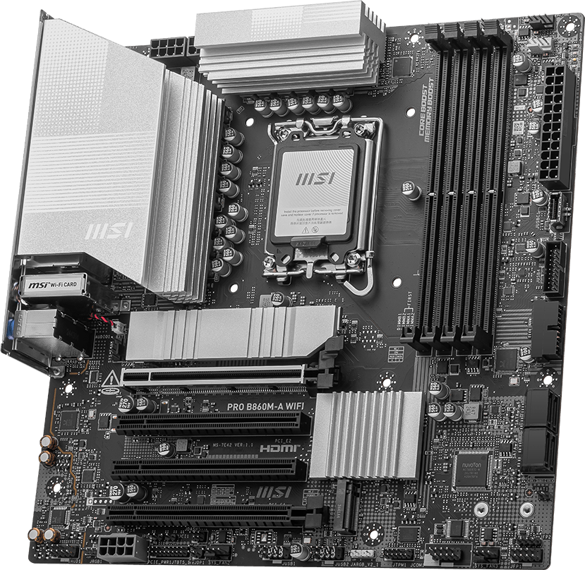 Pagrindinė plokštė ASRock B860M Pro-A WiFi