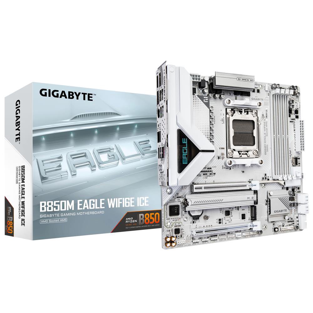 Pagrindinė plokštė GIGABYTE B850M EAGLE WF6E ICE  Gigabyte